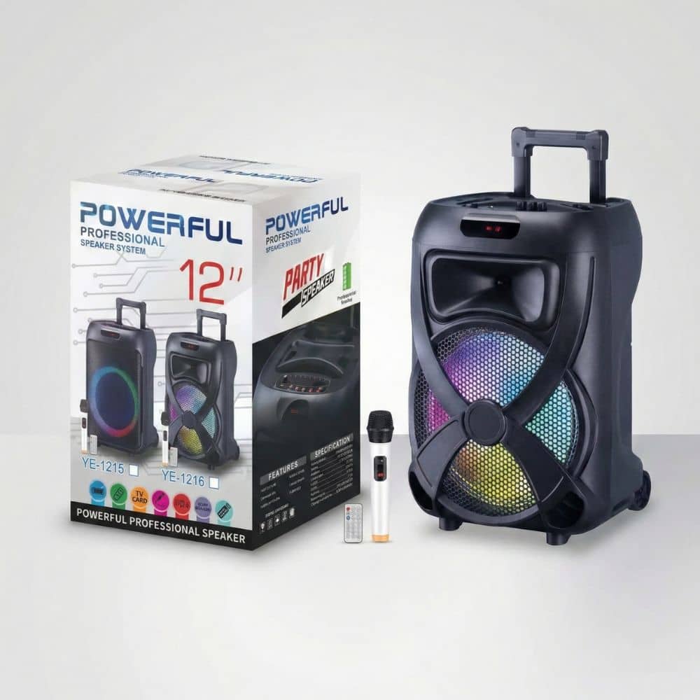 Bocina Bluetooth YE-1216 con micrófono