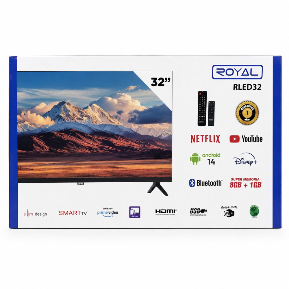 Televisor Inteligente Smart TV Royal 32" HD (RLED3226) - Android, Wi-Fi y Bluetooth - Imagen 3