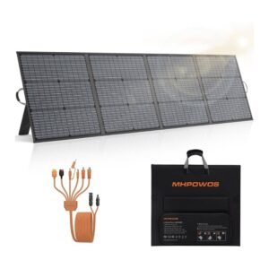 Panel Solar Portátil 220W para Central Eléctrica, Cargador Solar Plegable 20V