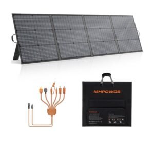 Panel Solar Portátil 220W para Central Eléctrica, Cargador Solar Plegable 20V