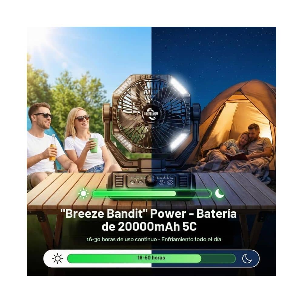 Ventilador recargable 20000 mAh HY-8905A