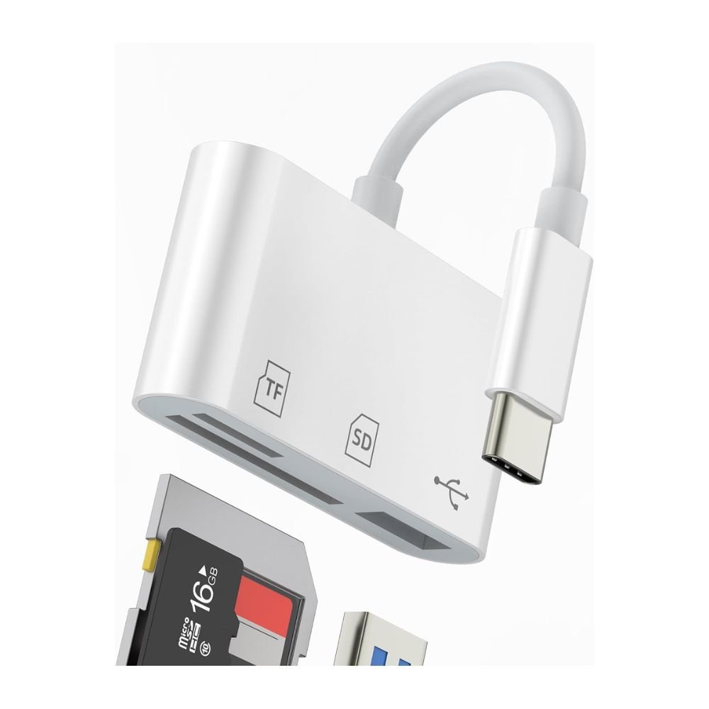 Adaptador USB-C para Tarjetas SD, microSD y Memorias USB