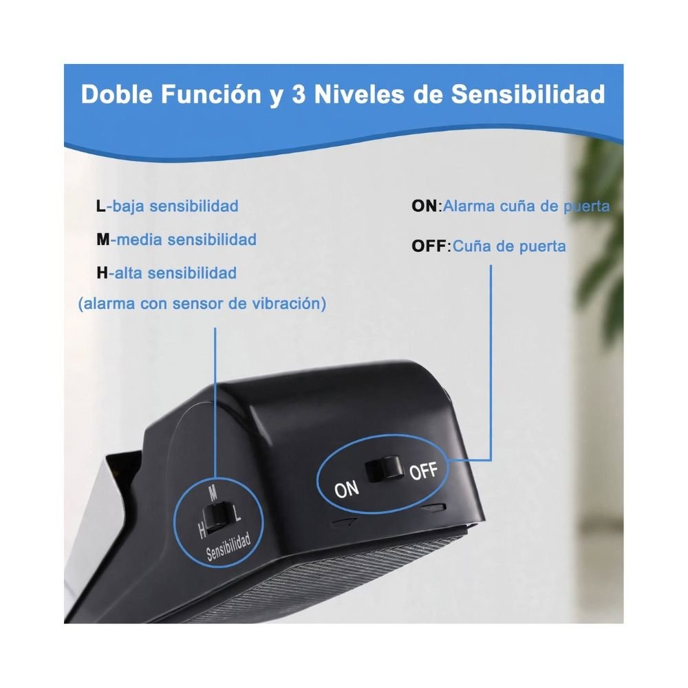 Alarma para Puerta, Alarma de Seguridad Portátil de 120 dB
