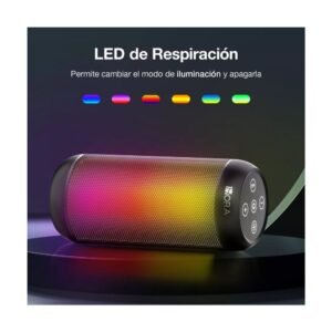Bocina Bluetooth LED 1Hora BOC242N Diseño Portátil