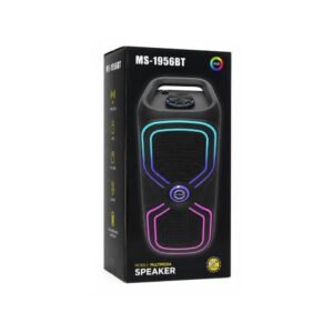 Bocina Bluetooth Portátil MS1956BT con Luces LED